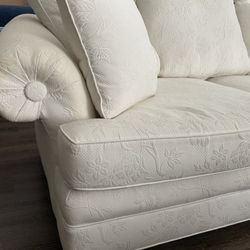Custom Luxury Sofa, Waverly Fabric
