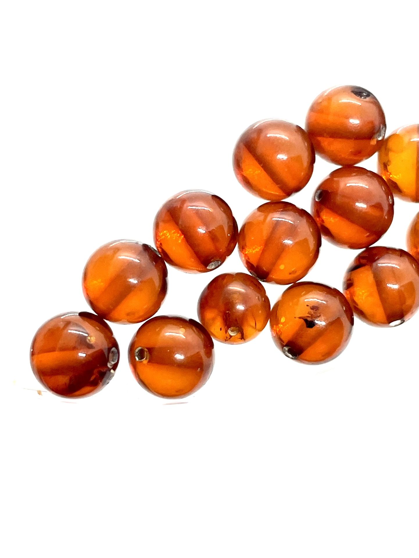 Lot Of 23 Genuine Amber Beads