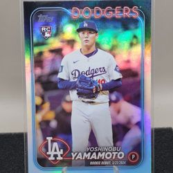 2024 Topps Update- Yoshinobu Yamamoto Rookie Debut Rainbow Refractor