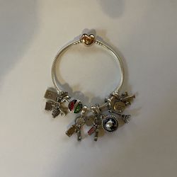Pandora Bracelet With Charms 