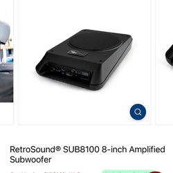 RetroSound® SUB8100 8-inch Amplified Subwoofer