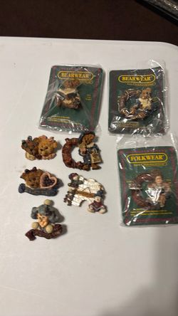 Boyds Bears Bearwear & Folkwear Pin Lot of 8   1990s
