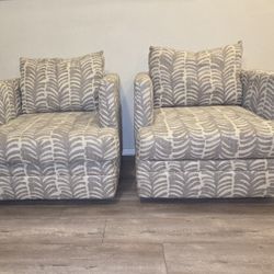 Two Decorative Couch Chairs