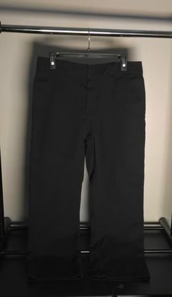 Dickies Black Flat-Front Dress Pants