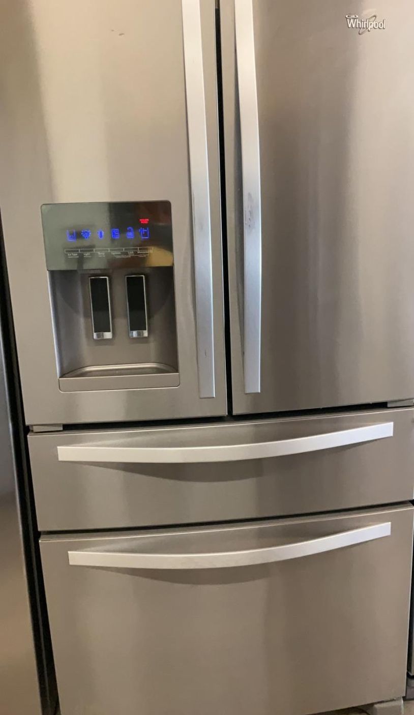 Whirlpool French Door Stainless Steel Refrigerator Fridge
