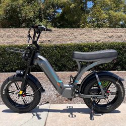 ✅ New- 1000W Motor Powerful Step Through Electric Ebike, 20ah, 30mph, Front Rack, USB