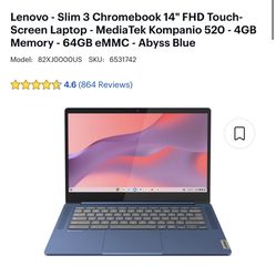 New! Lenovo Laptop 