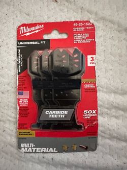 Milwaukee 1-3/8 in. Carbide Universal Fit Extreme Wood and Metal Cutting Multi-Tool Oscillating Blade (3- Pack)