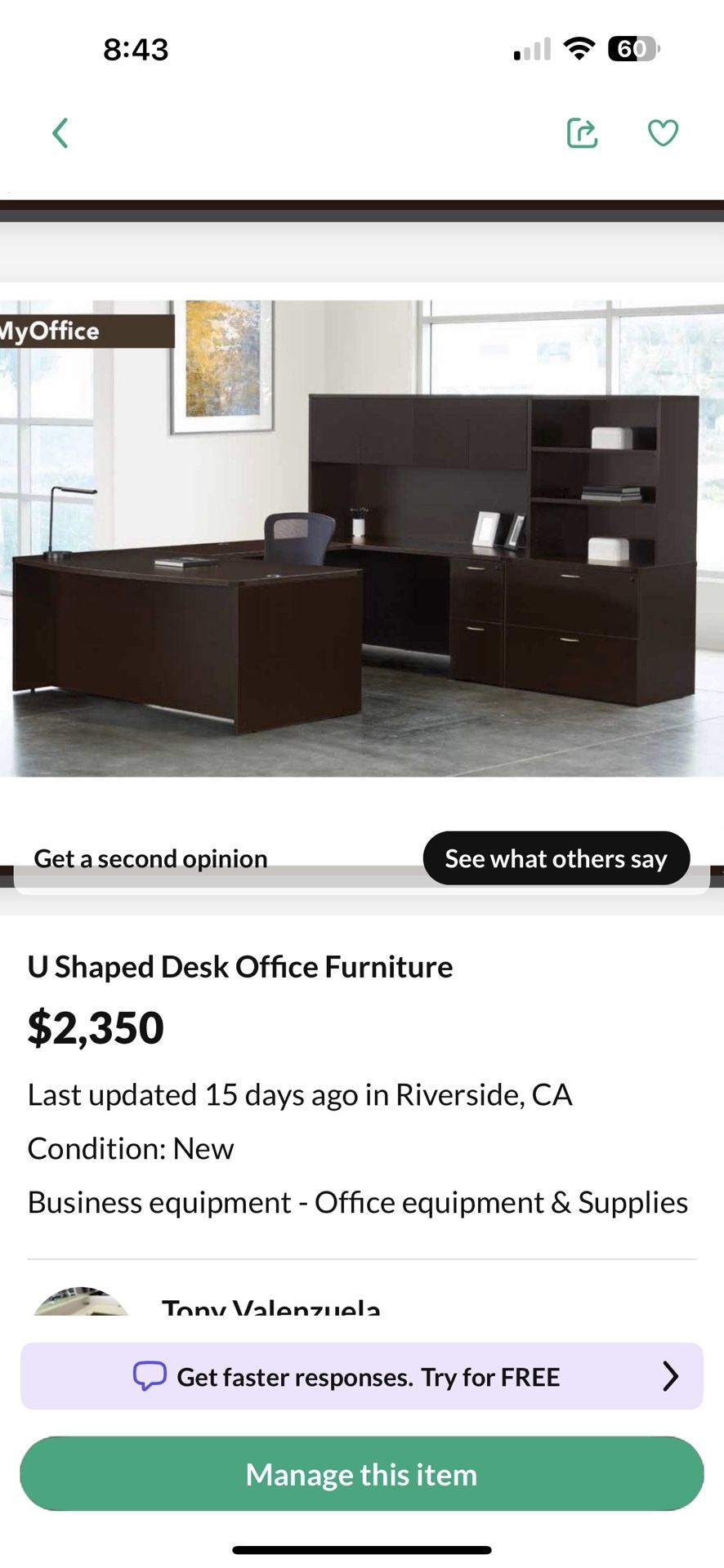 L Shaped Desk Office Desk
