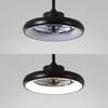Oval Air Loren 20 in. Indoor 6-Speed Smart LED Black Ceiling Fan with App and Remote