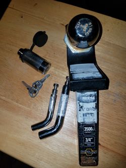 Hitch 3/4 tow ball 2 in. 3500 pnds . Looker set.