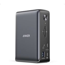 Anker Laptop Docking Station, 13-in-1 USB-C Docking Station, Triple Display with 2xHDMI and 1xDP, 10 Gbps USB-C and 5 Gbps USB-A Data, Ethernet, Audio