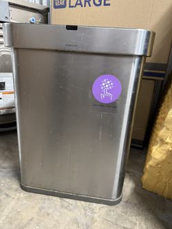 SimpleHuman 58L Rectangular Sensor Can Chrome Finish