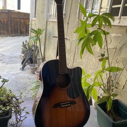 Alvarez RD260CESB Regent Dreadnought Cutaway Acoustic - Electric Guitar Sunburst