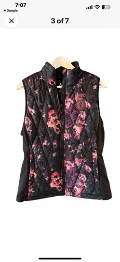 Skechers Vest Go Walk Diamond Quilted Sleeveless Jacket NWT Fleece Lined Sz med
