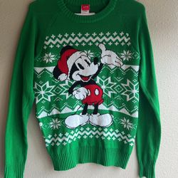 Brand New Woman’s Mickey Mouse Christmas Sweater Size Small