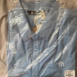 Travis Matthew, Golf Polo, Lt. Blue, Men’s XXL