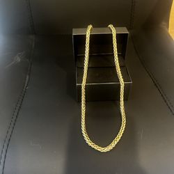 Franco W Chain 22.2grams all 14k real Gold | Retail Unit Replacements: $3,600+ tax  22" in or $3,115 Today and $3555 on 7/29/26 if you wait | Lobster 