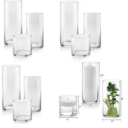 Beautiful Centerpiece -Glass Cylinder Vases