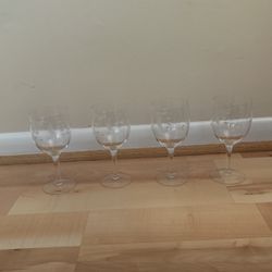 Princess House Goblet Wine Glasses