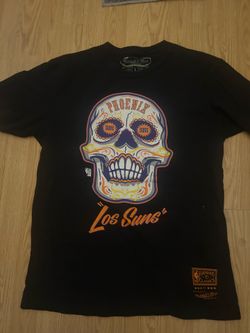 Phoenix Los Suns Mitchell & Ness Hardwood Classics Sugar Skull NBA Shirt Mens L