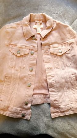 Light pink jean jacket
