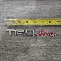 BRAND NEW UNIVERSAL TRD SPORTS CHROME ABS PLASTIC TRUNK EMBLEM BADGE STICKER