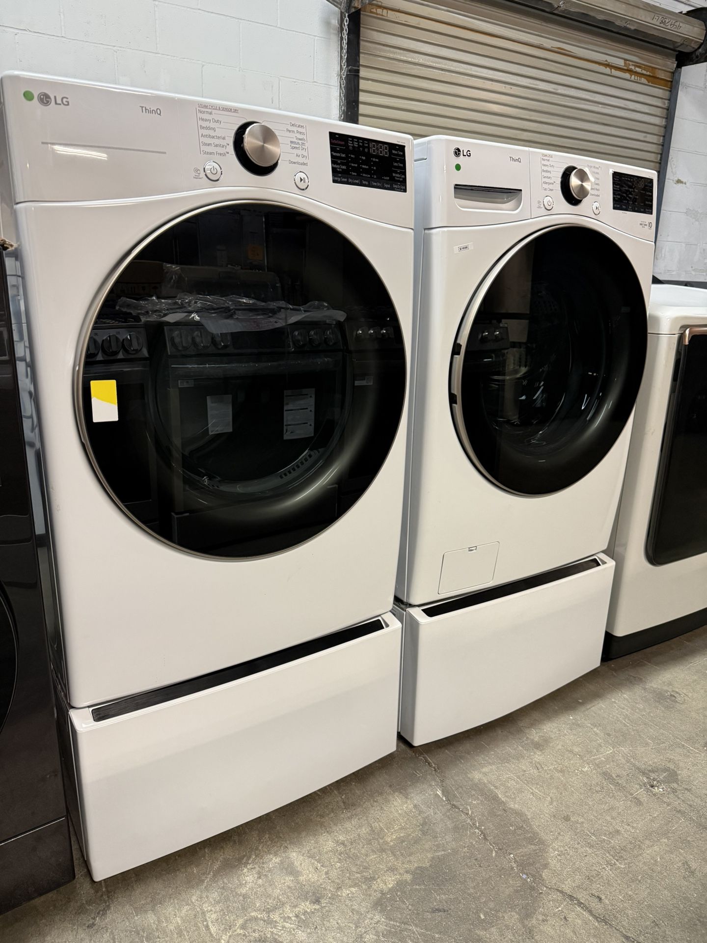 π₯ NEW LG WASJER AND GAS DRYER SET WITH PEDESTALS πΈ DEAL πΈ