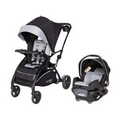 NEW! Baby Trend sit n stand Double Travel system For 2