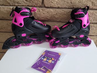 KIDS ROLLER SKATES ADJUSTABLE SIZE 13C-2Y