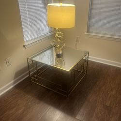 Coffee Table, Lamp And Center Table