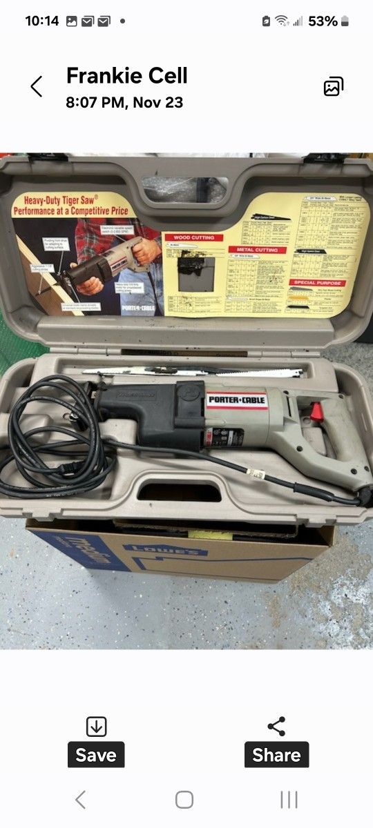 Brand New Reciprocating Saw 