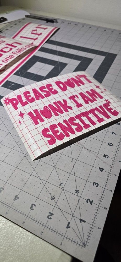 Please Don't Honk Decal Sticker