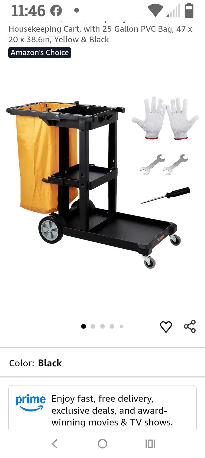 Used Cleaning Cart