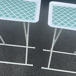 2 Plastic Folding Table Like New