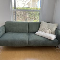 Green Corduroy Couch