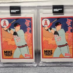 Project 2020 TOPPS MIKE TROUT BASEBALL CARDS 