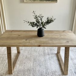 6FT X 3FT Solid Wood Modern Rustic Farmhouse Dining Table