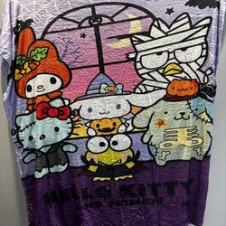 Hello Kitty And Friends Halloween Throw Blanket