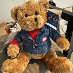 Vintage M&M teddy bear