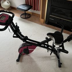 Foldable Stationary Exercise Bike - Like New ! 