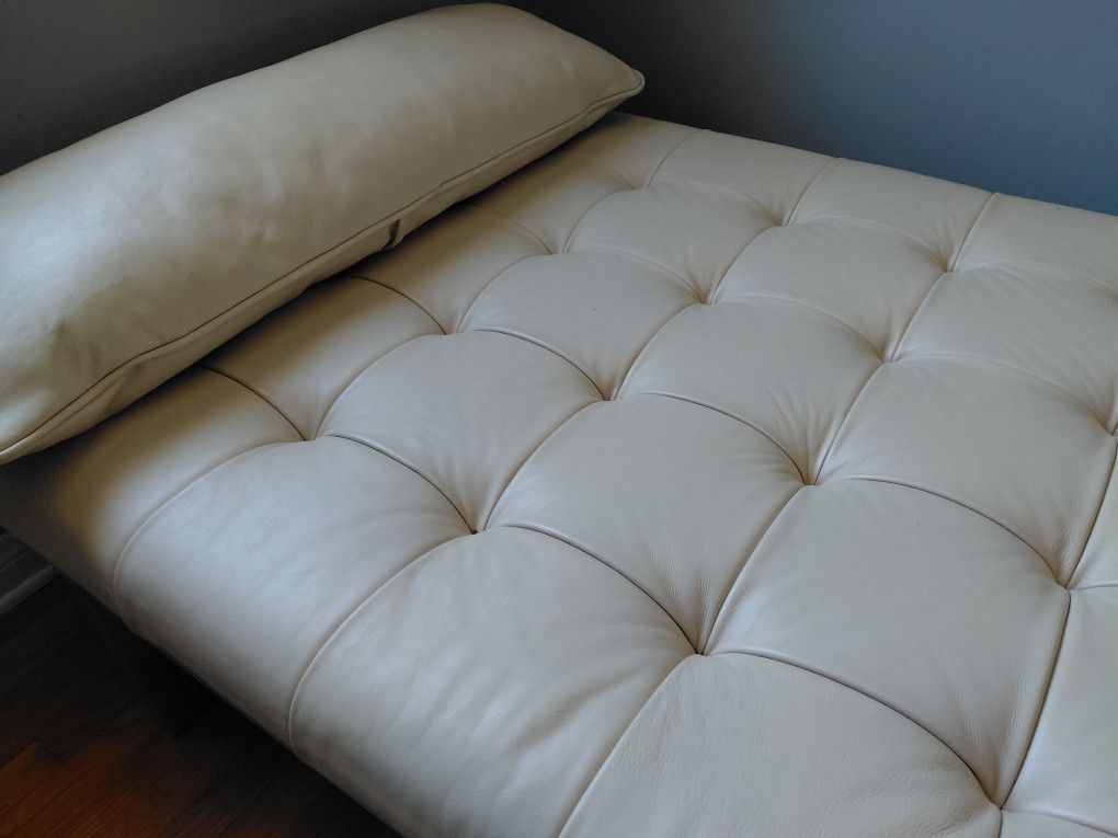 Genuine Leather Chaise