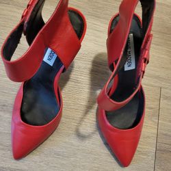 Womens Red Heels  Size 7