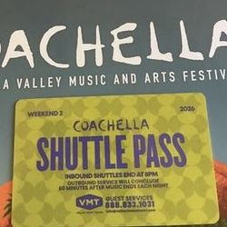 Coachella weekend 2 shuttle pass