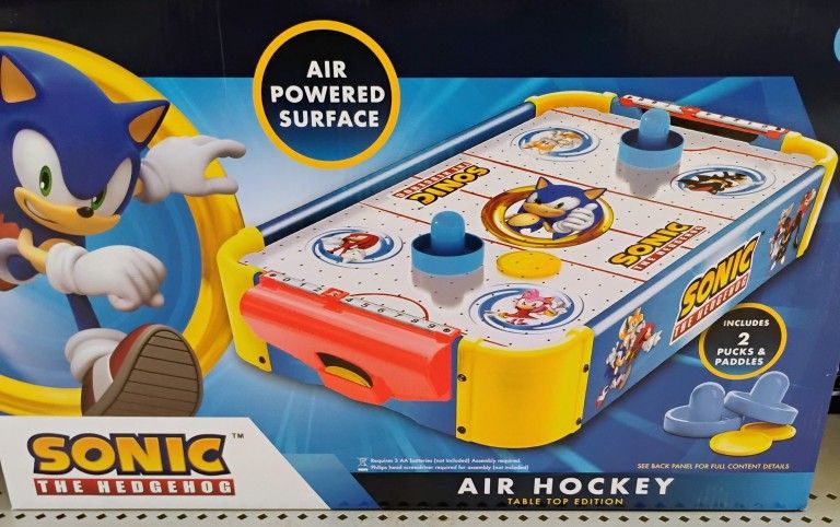 Sonic The Hedgehog Air Hockey Table NEW