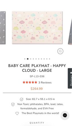 Baby Care Mat - Happy Cloud-Large -Brand new