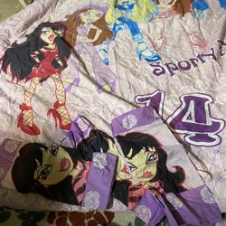 Bratz Comforter Set With Pillow Cases With Flat Sheets 