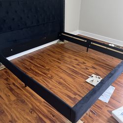 King Bed Frame And Head Board