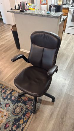 Brown Leather Office Chair