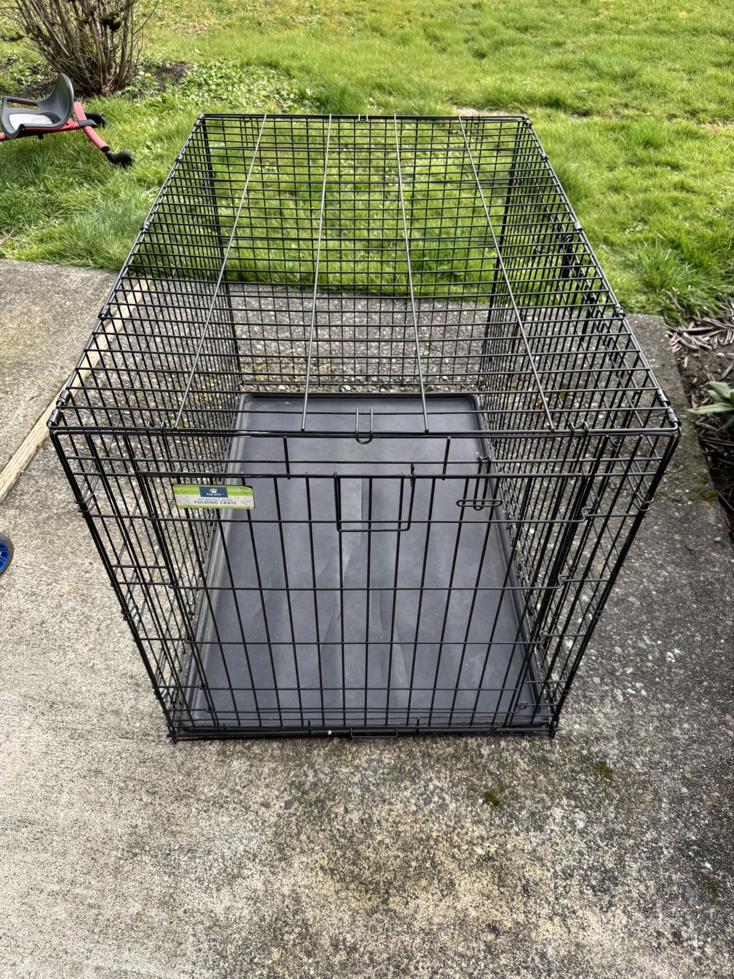42” Top Paw Double Door Crate Kennel